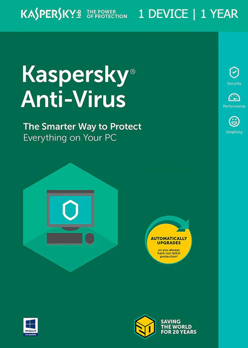 Kaspersky Anti-Virus 2023 Key - 1 Device 1 Year GLOBAL