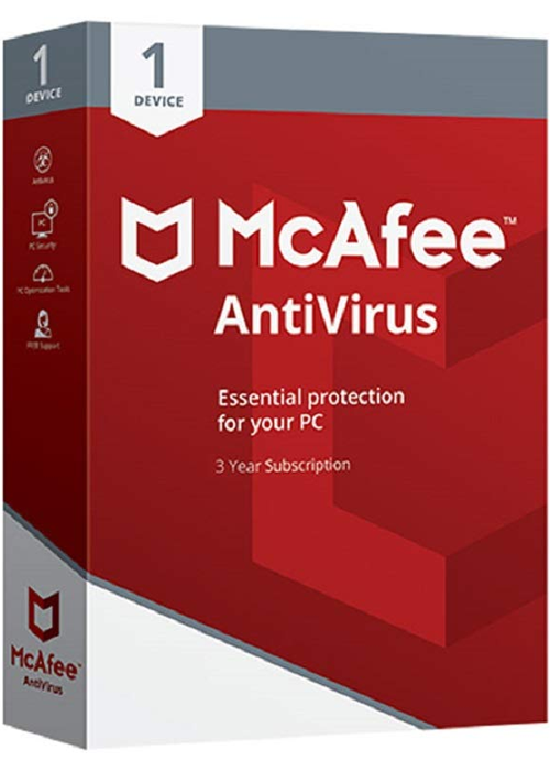 McAfee AntiVirus 2023 - 1 Device 3 Years Key