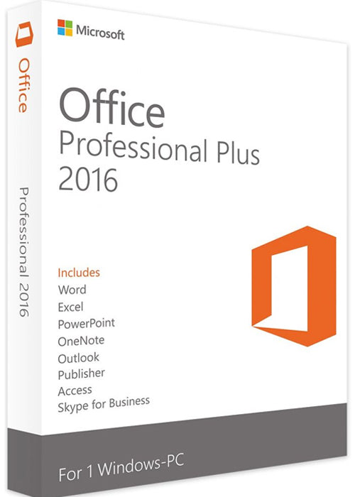 MS Office Professional Plus 2016 Retail Key - Phone Activation
