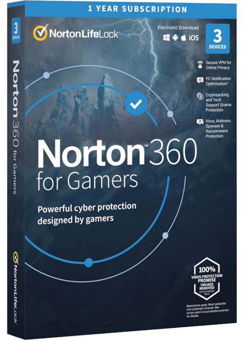 Norton 360 for Gamers - 3 Devices 1 Year Key EUROPE