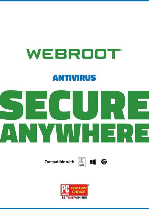 Webroot AntiVirus - 3 Devices 6 Months Key Global