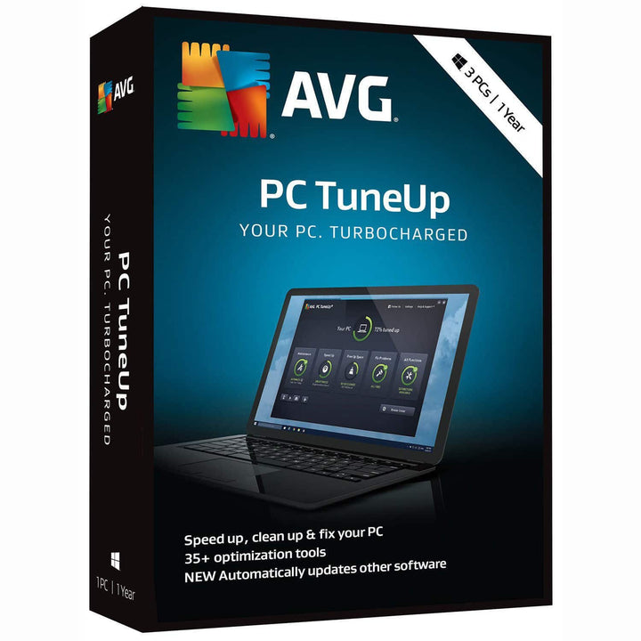 AVG PC TuneUp 2020 - 3 PCs / 1 Year Key