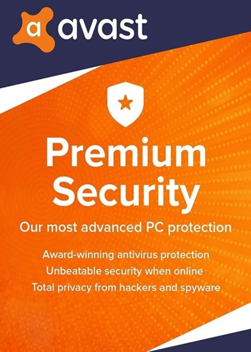Avast Premium Security Key - 10 Devices, 1 Year GLOBAL