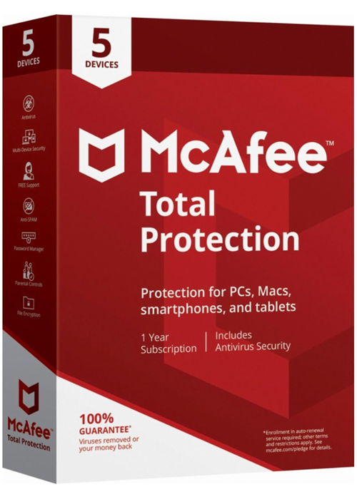 McAfee Total Protection 2020 5 Devices 1 Year Key - PremiumCDKeys.com