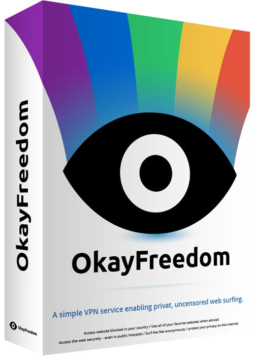 OkayFreedom VPN Premium 10 GB Monthly Limit Key - 1 Device 1 Year GLOBAL