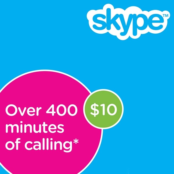 Skype Credit $10 Gift Card Global